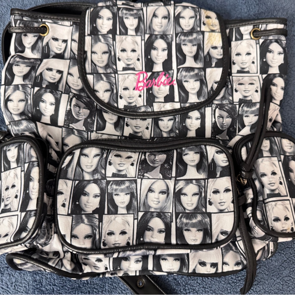 Barbie Black and White Graphic Backpack